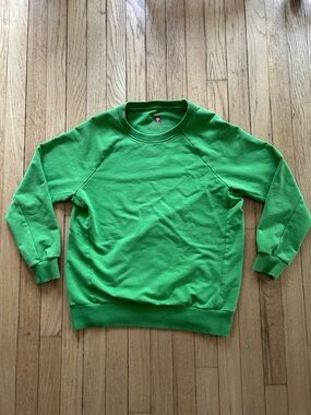 Engelbert Strauss Women's Bright Green Crewneck Sweatshirt small
